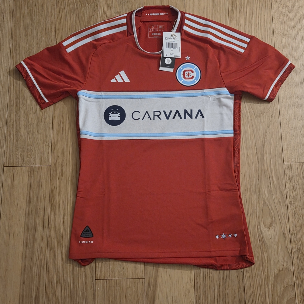 Adidas Chicago Fire 24/25 Home Authentic Player Version Jersey Men's Size S NWT
